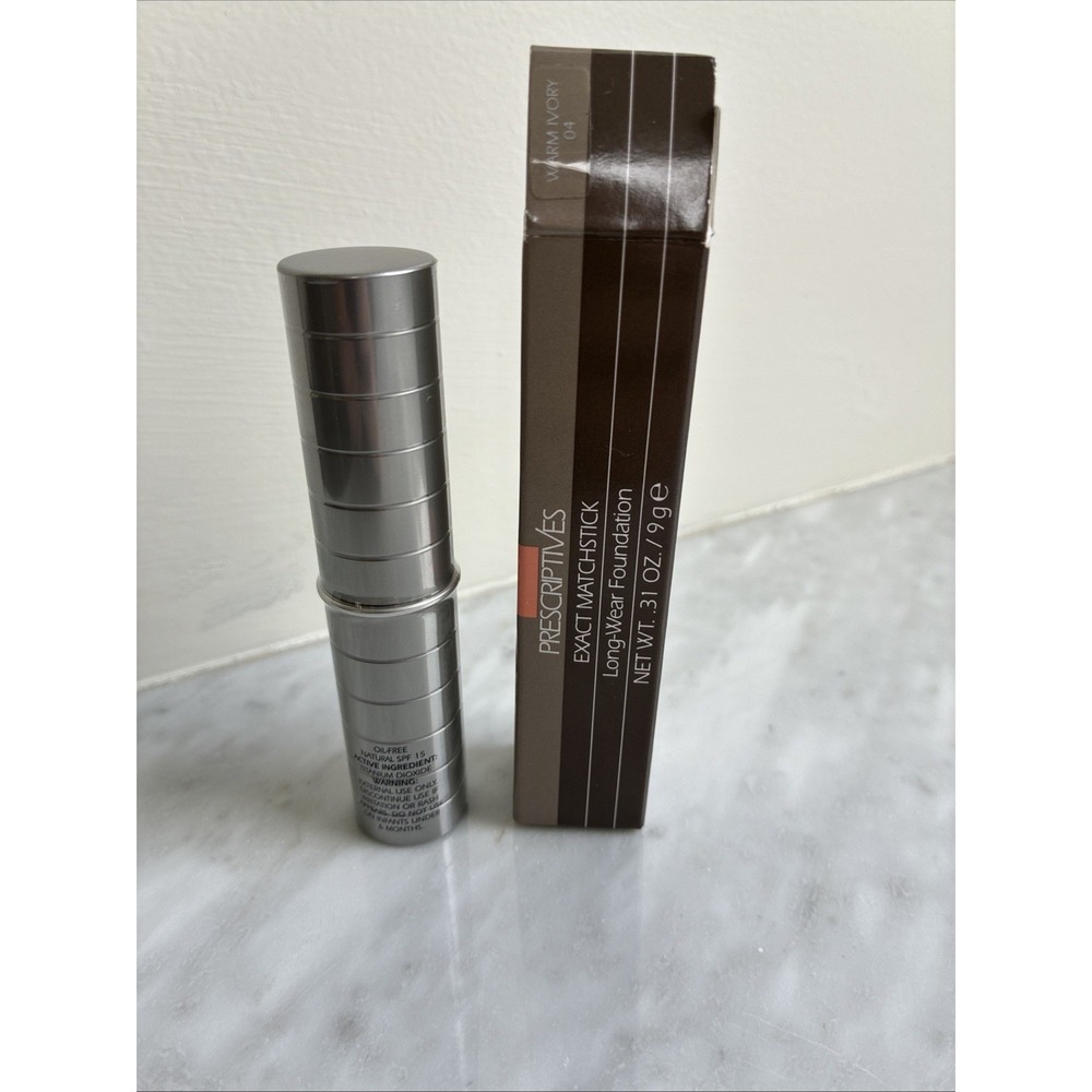 Prescriptives Exact Matchstick Long Wear Foundation Warm Ivory 04 Size .31 oz